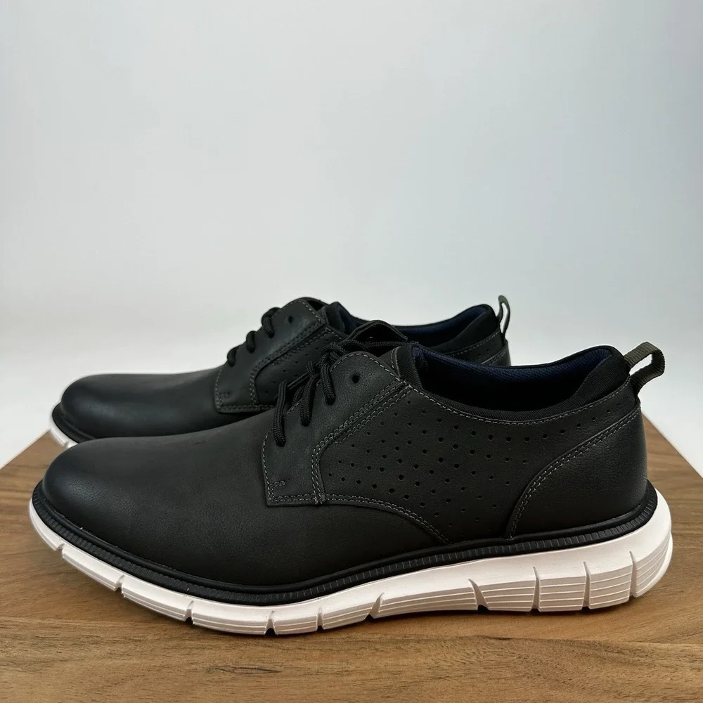 NEW Mens Dockers‎ Fontera 24 Lace Up Casual Dress Shoes Black Size 8